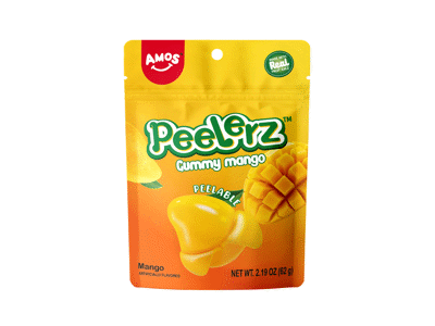 Guminukai  AMOS PEELERZ, mangų skonio, 65 g