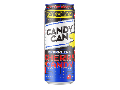 Gazuotas gaivusis gėrimas CANDY CAN x Pac-Man Cherry Candy, 0.33 l