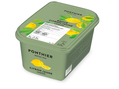 Šaldyta trintų Menton citrinų tyrė PONTHIER, su minkštimu, PGI, 1 kg