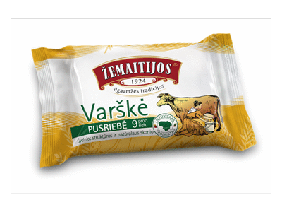 ŽEMAITIJOS varškė, 9 % rieb., 180 g