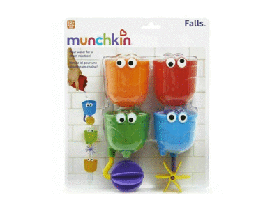 Vonios žaislų rinkinys MUNCHKIN FALLS BABY, nuo 12 mėn., 1 vnt.