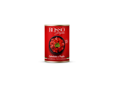 Konservuoti pomidorai ROSSO GARGANO, smulkinti, skard. 400 g