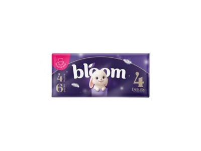 Popierinės nosinaitės BLOOM, 4 sluoksnių, 6 vnt.