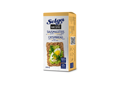Duonos traškučiai SELGA NATURE su sėklomis, 200 g
