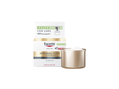 Naktinis kremas EUCERIN HYALURON-FILLER + ELASTICITY Eucerin (papildymas), 50 ml