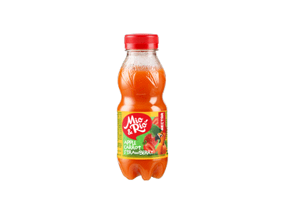 Obuolių, morkų, braškių nektaras MIO&RIO, 300 ml