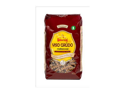 GINTARINIAI visų grūdo dalių makaronai (sraigteliai), 400 g