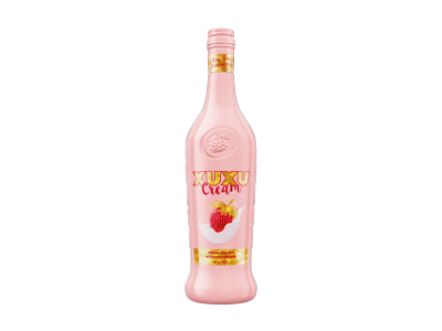 Kreminis braškių likeris su degtine "XUXU Strawberry & CREAM" 15%  0,7L