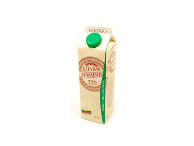 Kefyras ROKIŠKIO NAMINIS, 2,5%, 900 g