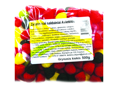 Guminukai VANGUSTO, Avietėlės, 500 g