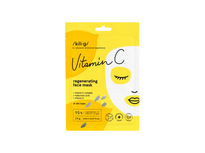 Lakštinė veido kaukė KILIG VITAMIN C, 28 g