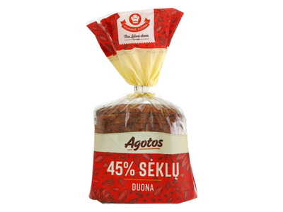 AGOTOS sėklų duona, 45 %, 350 g