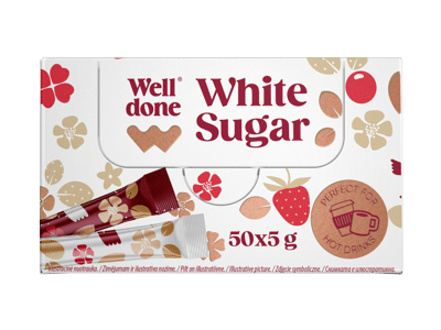 Baltasis cukrus WELL DONE, 250 g