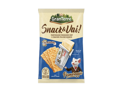 Kietojo sūrio užkandis GRANTERRE, su krekeriais, 45g