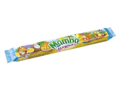 Kramtomieji saldainiai MAMBA TROPICS, vaisių skonio, 106 g