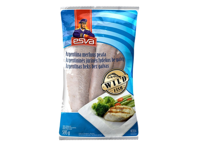 Argentininių jūros lydekos be galvų ESVA, 595 g