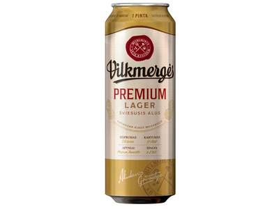 Nefilt. alus VILKMERGĖS PREMIUM, 5 %, 0,568 l