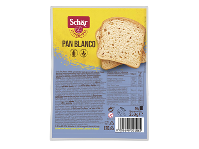Šviesi duona SCHAR PAN BLANCO be glitimo, 250 g
