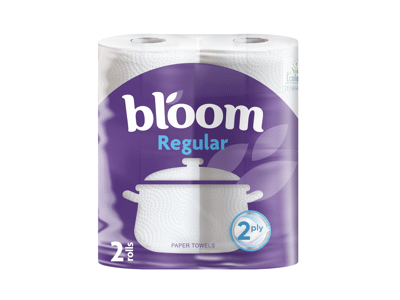 Popieriniai rankšluosčiai BLOOM REGULAR, 2 sluoksnių, 2 vnt.