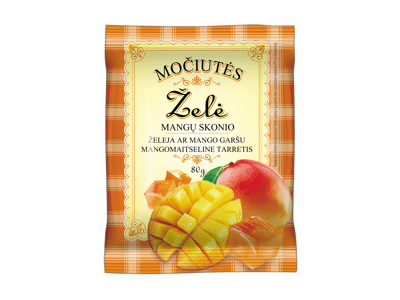 Mangų skonio želė MOČIUTĖS, 80 g