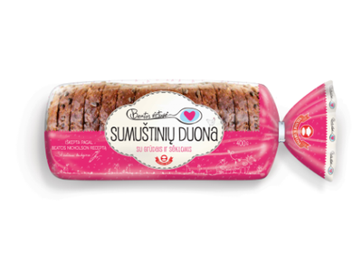 Sumuštinių duona BEATOS VIRTUVĖ, su  grūdais ir sėklomis, raikyta, 400g