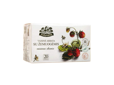 Vaisinė arbata su žemuogėmis ŽOLYNĖLIS, 20 pak., 50 g