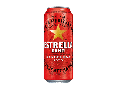 Alu.ESTRELLA Damm Barcelona, 4,6 %, 0,5 l sk.