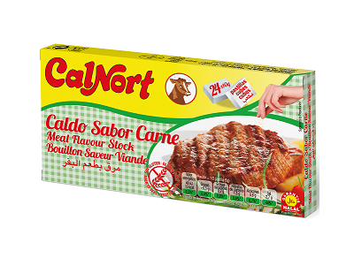 Sultinio kubeliai CALNORT, jautienos skonio, 24x10g