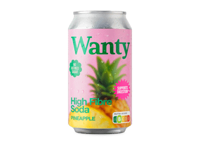 Gazuotas funkcinis gėrimas WANTY Pineapple, 330 ml