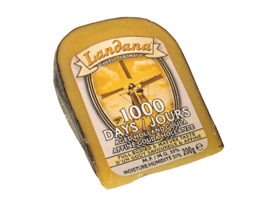 Kietasis sūris LANDANA 1000 DAYS, 48 % rieb. s. m., 180 g
