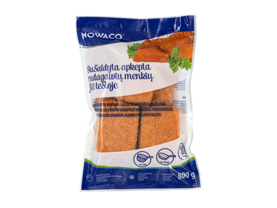 Šaldyta rudagalvių menkių filė tešloje NOWACO, 800 g