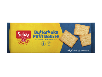 Sviestiniai sausainiai SCHAR, be glitimo, 165 g