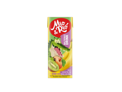 Įvairių vaisių sulčių gėrimas, 200 ml