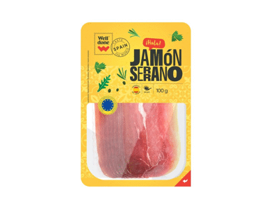 Vytintas ispaniškas kumpis SERRANO WELL DONE, pj., nerūš., 100 g