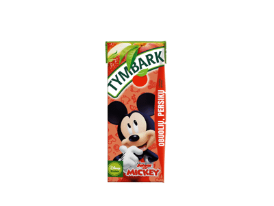 Obuolių, persikų ir braškių gėrimas TYMBARK, 200 ml