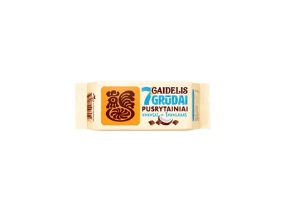 Kokoso ir šokolado skonio sausainiai GAIDELIS 7 GRŪDAI, 160 g