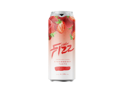 Sidras FIZZ, braškių skonio, 500 ml