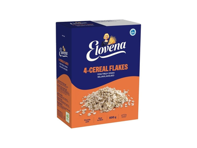 4-ių grūdų dribsniai ELOVENA, 600 g