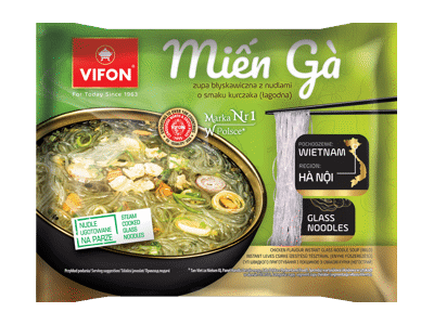 Greitai paruošiami makaronai VIFON, vištienos skonio, 58 g