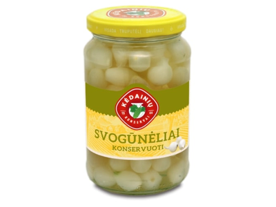 Konservuoti KĖDAINIŲ svogūnėliai, 330g/190g
