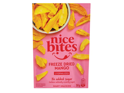 Liofilizuoti mangai NICE BITES, 30 g