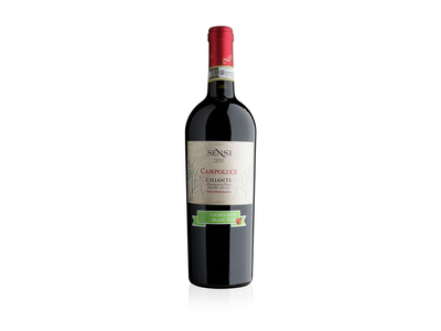 Raud.sausas vynas SENSI CHIANTI ORG.,0,75l