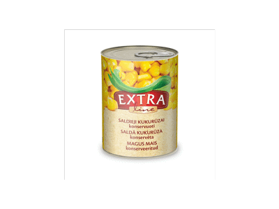 Konservuoti kukurūzai EXTRA LINE, 400 g