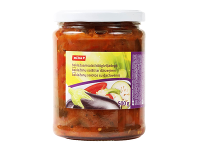 Baklažanų salotos su daržovėmis RIMI, 500 g