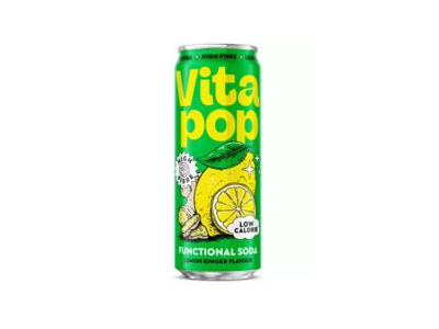 Gazuotas funkcinis gėrimas VITA POP (LEMON GINGER), 330ml