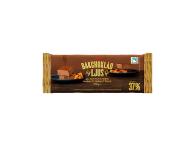 Pieninis šokoladas kepimui ICA, 200g