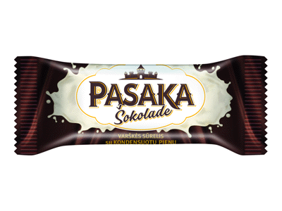 Šokoladu glaistytas varškės sūrelis PASAKA su sutiršt.pienu, 21%, 40 g
