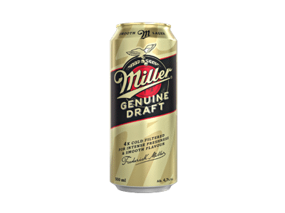 Alus MILLER Genuine Draft, 4,7%, 0,5l, skardinė