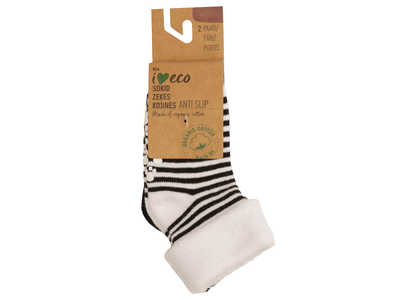 Kūdikių kojinės I LOVE ECO, 0 - 6 mėn. 2 p.