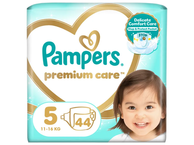 Sauskelnės PAMPERS Premium Care, Value Pack, 5 dydis, 44 vnt.